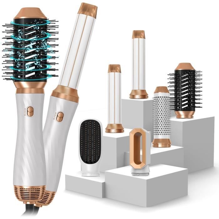 Air Styler Brosse Soufflante Set 6 In 1, Magic Twist Cheveux Air Styler