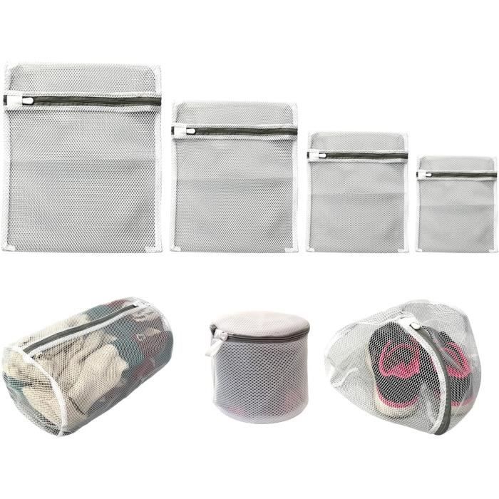 Lot De 7 Sacs Filet Avec Cordon De Serrage - 45x30 Cm - 7 Couleurs - Pour Plage, Voyage, Sport, Yoga