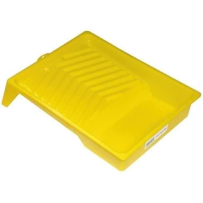 Bac à peinture plat pour rouleaux jusqu'à 180 mm de large - SAVY - 0.75 L - jaune