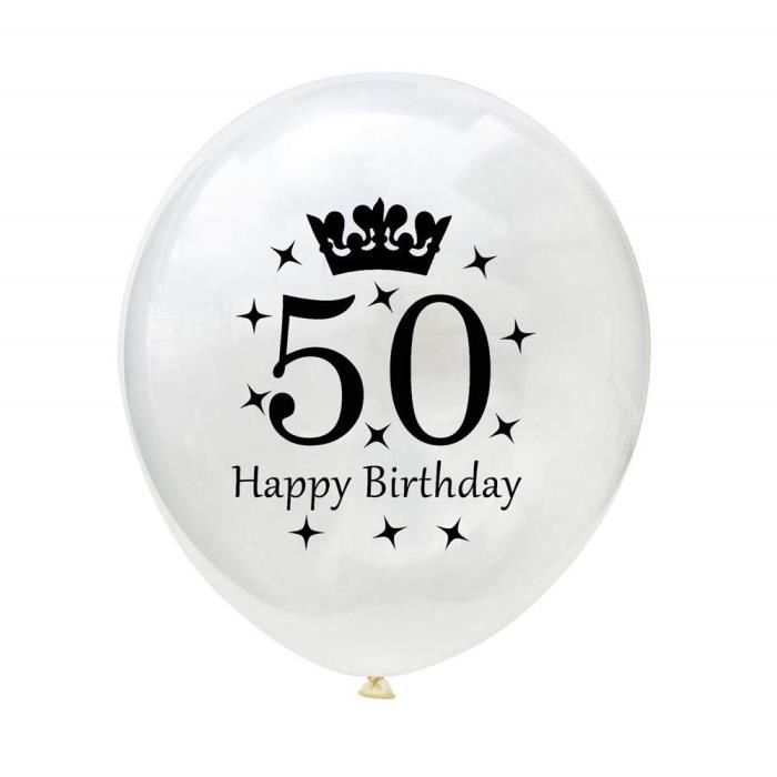 10 Pcs Ballons De Fete D Anniversaire 12 Pouces Transparent Couronne 18 Ans 21 Ans 30 Ans 40 Ans 50 Ans Ballons M56 Achat Vente Ballon Decoratif Cdiscount