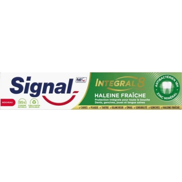 Signal Dentifrice Intégral 8 Haleine fraîche 75ml