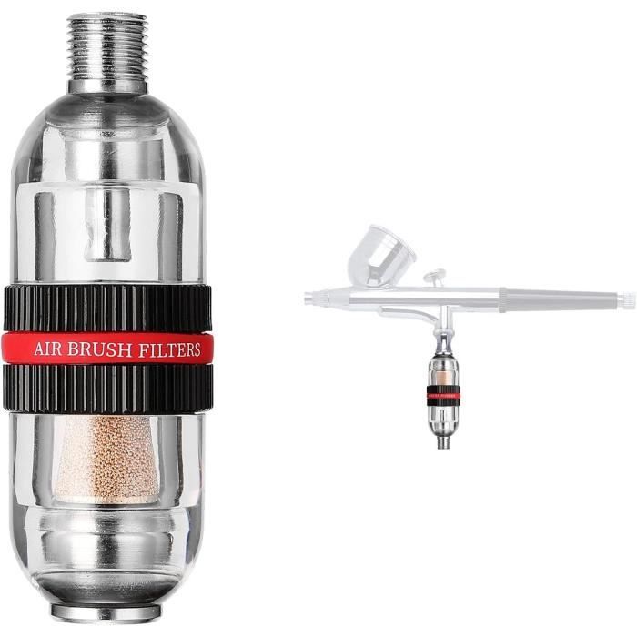 Tbest Mini Filtre Anti Humidité Pour Aérographe - Piège à Eau 1/8" BSP - Protection Projets Peinture