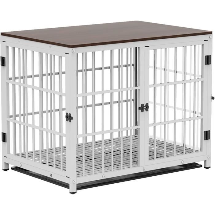 Cage Chien Interieur Grande Taille: Caisse pour Grand Chien Maison - Meuble  Cages Chiens eois MDF et Métal avec 3 Porte et Plate159 - Cdiscount