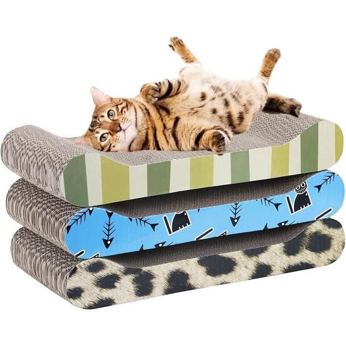 Milo Misty Set 3 pièces Planche Griffoir pour Chat à Motifs386