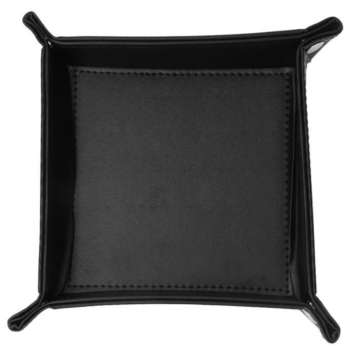 Poubelle de bureau,09-S--Bureau Plateau De Rangement En Cuir Clé Plaque