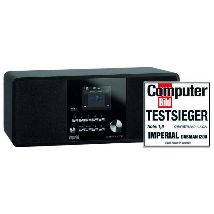 Lecteur audio réseau - TELESTAR - DABMAN i200 - Noir - Connectivité Wi-Fi - Compatible DAB+