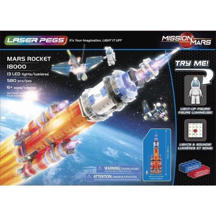Laser pegs mission mars rocket shop
