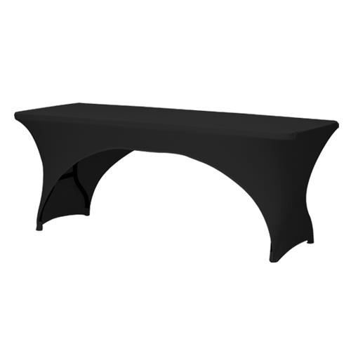 Housse pour table pliante - Perel - Noir - 184cm - Lavable - Synthétique Housse pour table pliante - Perel - Noir - 184cm - Lavable - Synthétique