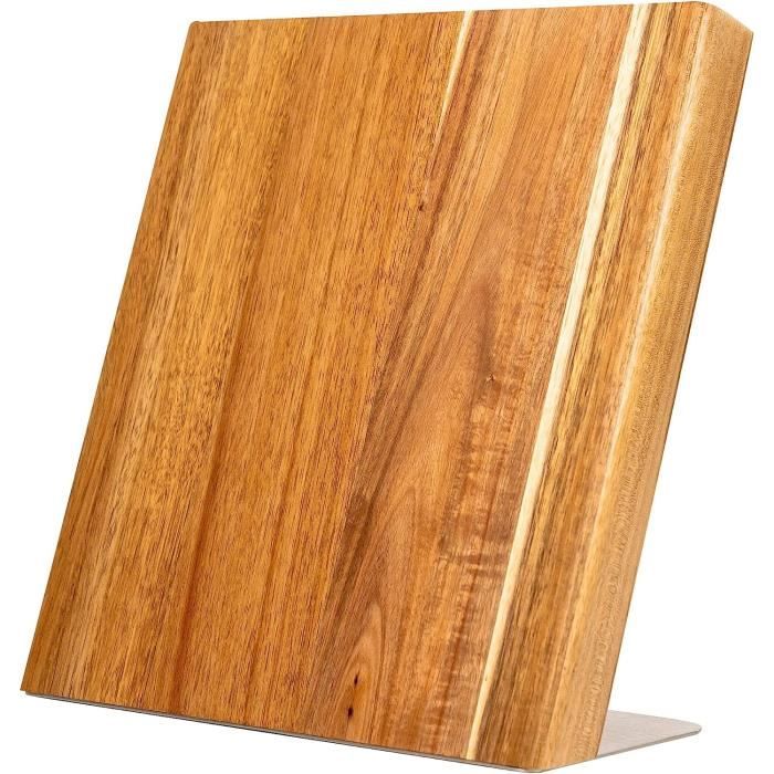 Barre Magnétique Porte-Couteaux OuiChef Bois Acacia 40cm - Organisation Cuisine