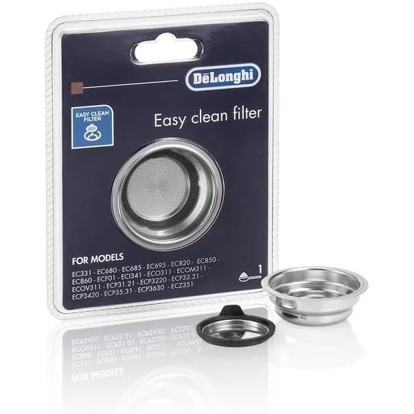 Easy Clean Filter 5513280991 1 kop koffiefilter DLSC400 compatibel met DeLonghi Dedica Automatic Cappuccino Icona Icona Vintage Scultura Distinta ECO311 ECOV311
