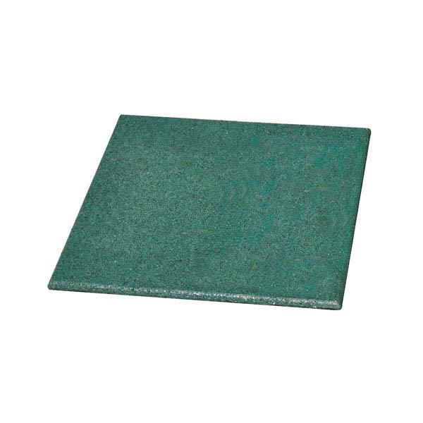 Dalle amortissante - TRIGANO - Lot de 2 - 50 x 50 cm - Caoutchouc souple - Vert