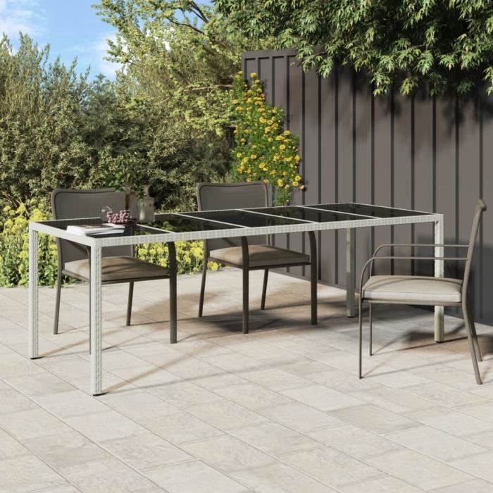 vidaXL Table de jardin 250x100x75 cm - vue 2