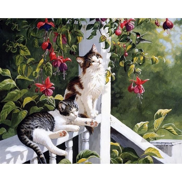 Yeesam Art - Quadro Da Dipingere Con Numeri: Cavalli Che Corrono Verso Di Te, Tela 50x40 Cm - Kit Fai Da Te Per Adulti E Bambini