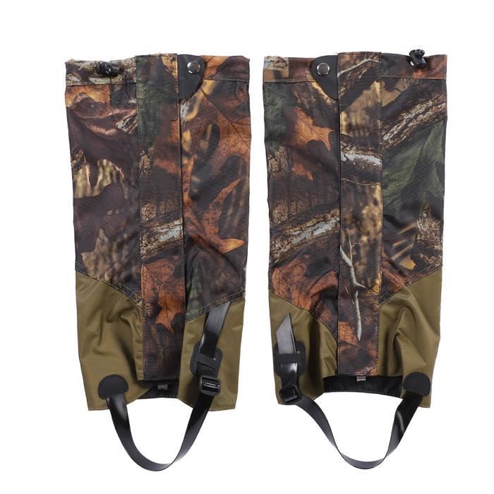 Guêtres anti-serpent WOQI pour la protection des jambes inférieures, protection contre tous types de serpents, guêtres pour bottes de neige, guêtres de randonnée