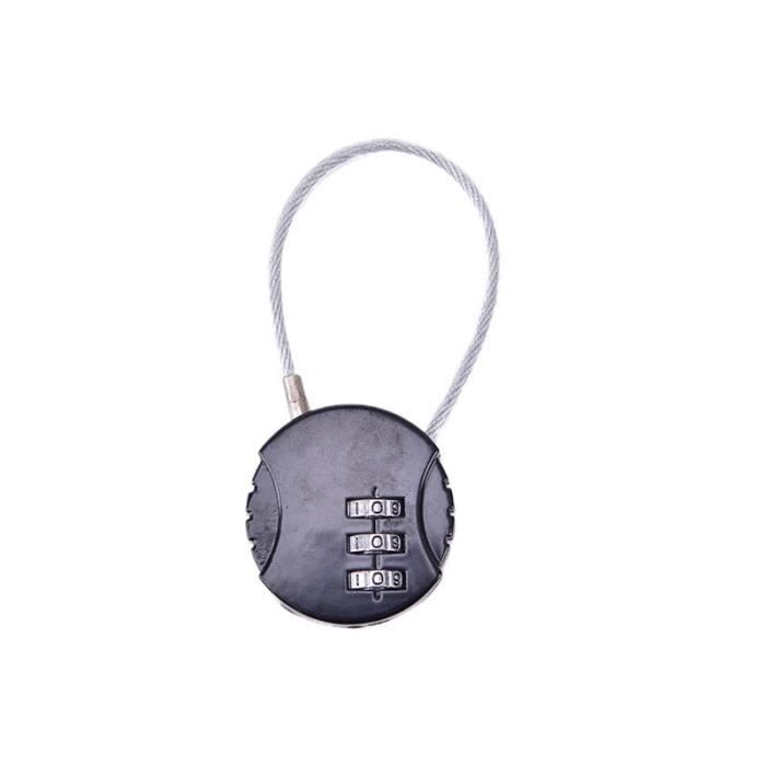 Cadenas à Code 3 Chiffres Style Croix Suisse | Alliage Zinc Pour Bagages Et Valises | Motif Voyage Sécurisé