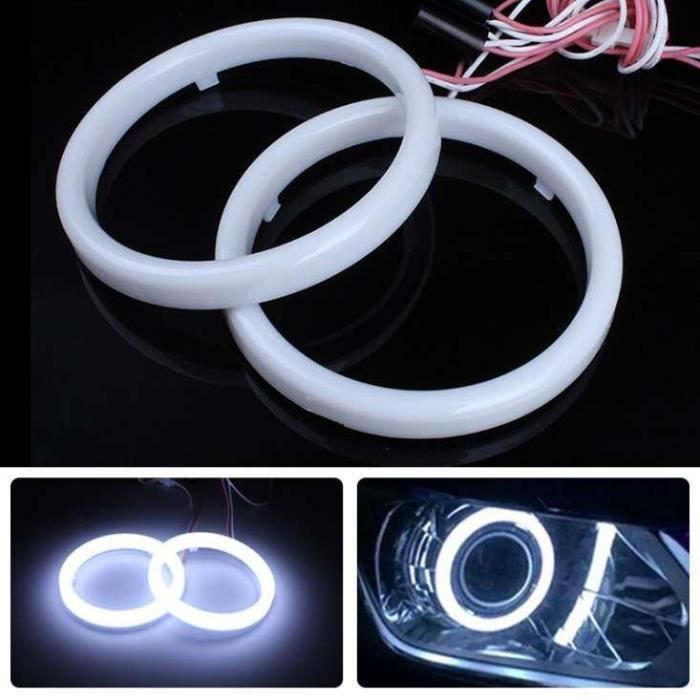 Feux Angel Eyes LED Pour BMW E90 E91 - 12W, Blanc 6000K, Plug & Play