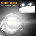 2PCS Pour BMW Série 3 E90 E91 2005-2008 12W LED Blanc Remplacement ampoules yeux d'ange halo anneau-1