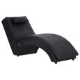 Soldes ®6151Chaise longue de massage Chaise de Relaxation Professionnel - Fauteuil de massage MÉRIDIENNE avec oreiller Marron Simili-1
