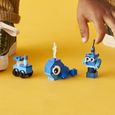 LEGO® 11006 Classic Briques Créatives Bleues, Jeu Éducatif pour Enfants +4 ans, Set avec Jouet Robot, Train et Baleine-1