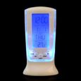 Mini-réveil multifonction LED Calendrier Despertador Thermomètre numérique Affichage de l'horloge avec  RADIO REVEIL-1