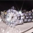 Montre Femme de marque haut de LUXE Diamant argent bracelet élégante-1