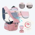 Front Premium Hipseat Porte-bébé Baby Carrier,Multifonctionnel, Ergonomique,100% Coton, Boucle Rotative à Papillon, 6 positions de-1