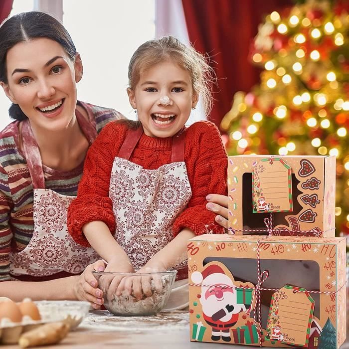 Boîte en carton avec couvercle pour bûche de Noël et de fêtes de fin  d'année -  – Miss Popcake