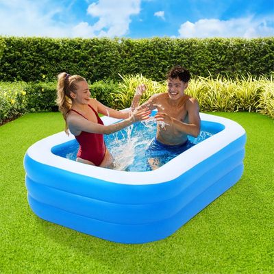 Petite Pataugeoire Enfant Pliable 100cm Jaune - Tapis De Jeu Arrosage Jardin Et Plage Pour Enfants