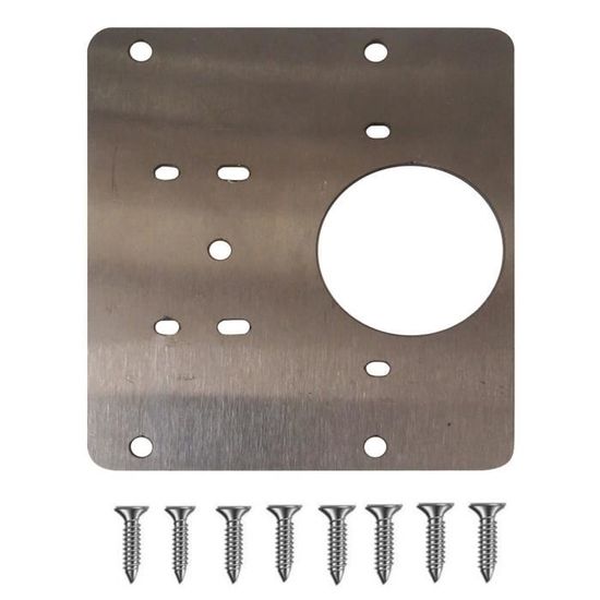 Kit Réparation Charnière Cuisine - Plaque + Vis Nickelées - Haute Qualité - Neuf