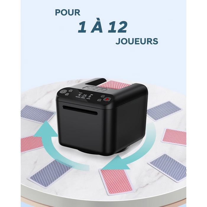 Distributeur Automatique De Cartes - Rotation 180°/360° Pour 1–3 Jeux