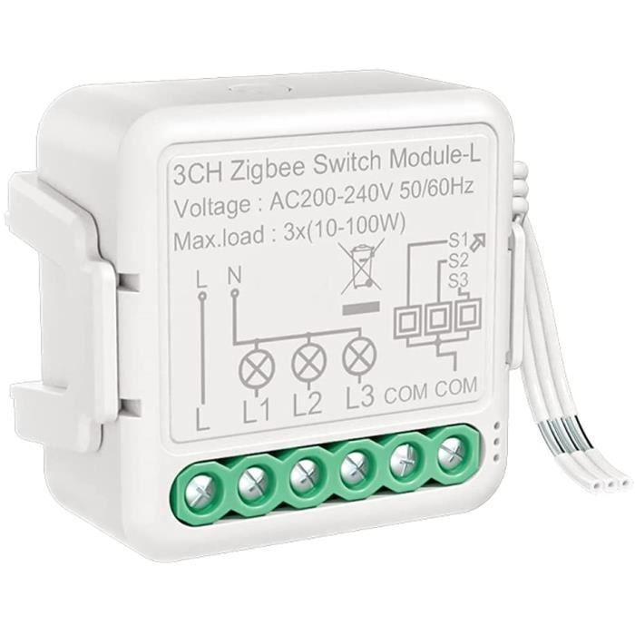 Micromodule ZigBee interrupteur d'éclairage sans neutre