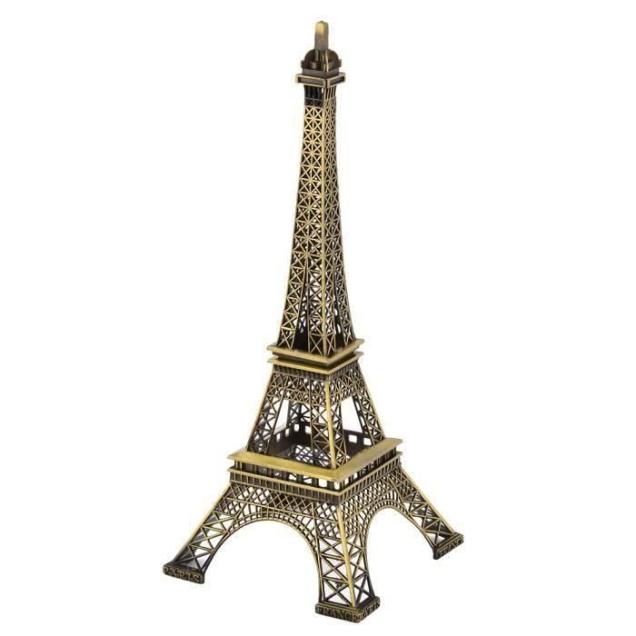 YM Décoration Tour Eiffel Miniature Séparable Métal Bronze Modèle Hauteur  32Cm Ton - YMVSO827A1938 - Cdiscount Maison
