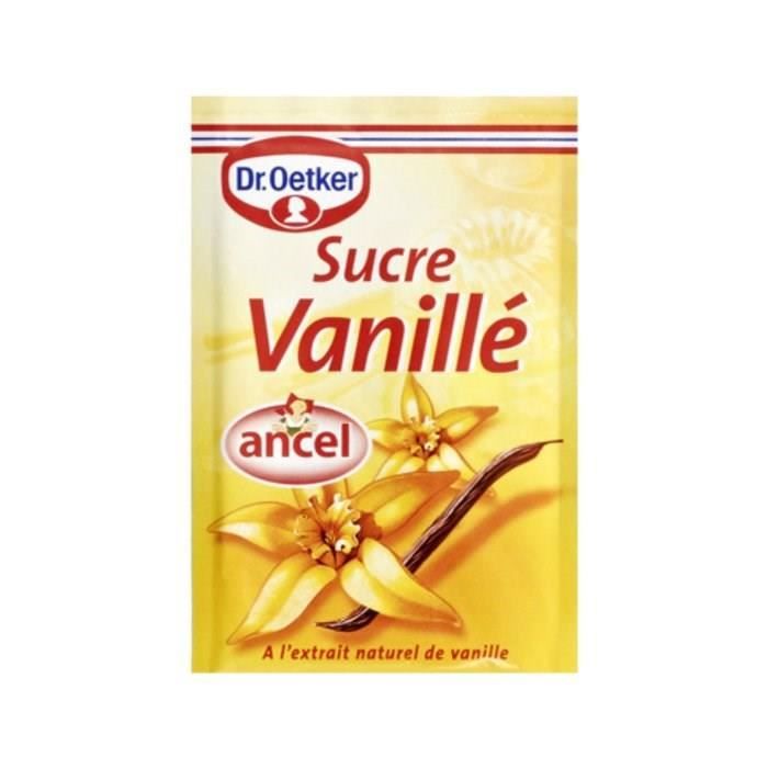 Sucre vanillé ANCEL : les 10 sachets de 8 g à Prix Carrefour