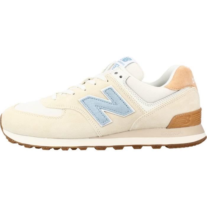 Basket Homme NEW BALANCE 120097 Beige Textile Lacets Beige Cdiscount Chaussures