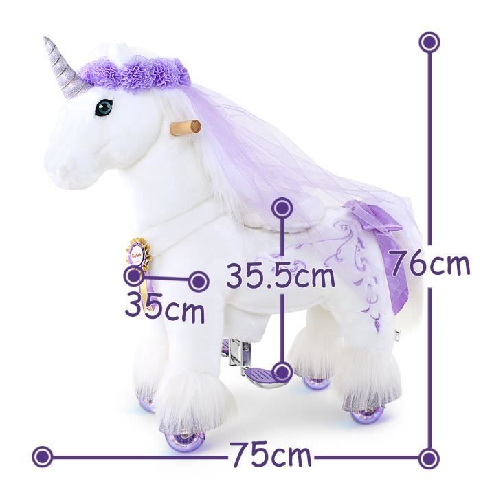 Poney Robot Interactif Réaliste | Marche, Aboie, Remue La Queue | Peluche Robotique Pour Enfant (Blanc) - 11