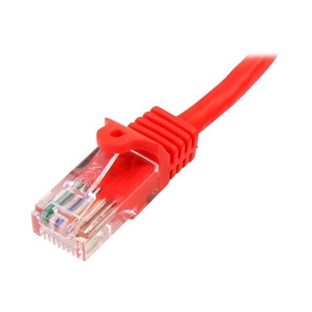 STARTECH Câble réseau Cat5e UTP sans crochet - 50 cm Rouge - Cordon  Ethernet RJ45 anti-accroc - Câble patch - Cdiscount Informatique