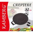 KAMBERG - 0008106 - Galetière à pain / Crêpière 32 cm - Fonte d'Aluminium - Revêtement Pierre - Tous feux dont induction - Sans PFOA-2