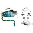 Kit de filtration pour bassin Amphora 1 - UBBINK - 28x60x30cm - Pompe 900l/h - Bio filtration-2