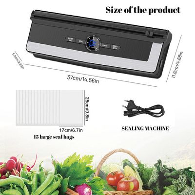 Machine Sous Vide 4 En 1 Puissante - Scelleur Alimentaire Avec 20 Sacs, Longueur 30cm, Aspiration 60KPA Pour Viandes, Légumes Et Fruits