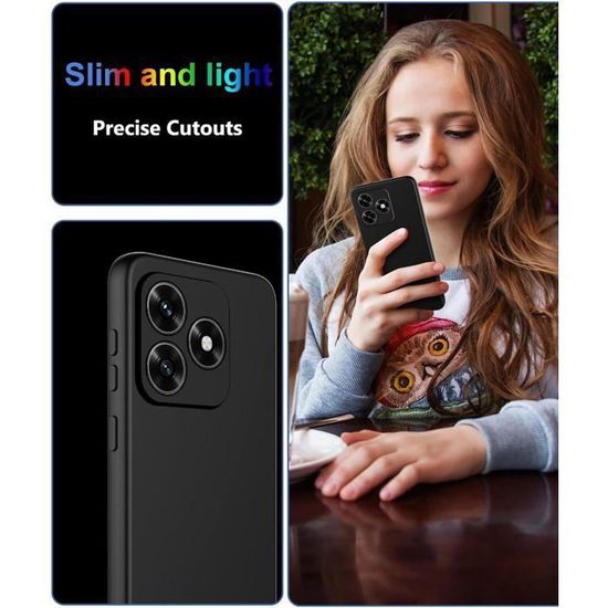 Coque Antichoc Pour Honor X5c Plus + 2 Films Verre Trempé - Hybride PC + TPU, Protection Totale