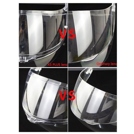 Visière Anti-buée Et Anti-UV Pour Casque Moto - Film Protecteur Universel, Gris Foncé - MIRKUZI