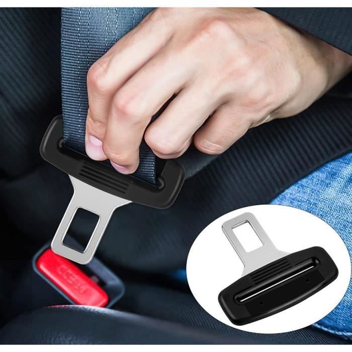 2*bouchon d'alarme de ceinture de sécurité,Clips de boucle,Attaches  décapsuleurs pour voiture, Anti alarme son,Poignée en plastique