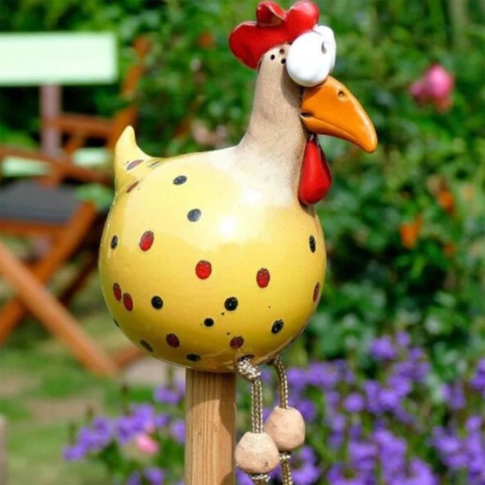 Poulet Statue Jardin Poule Résine Artisanat Sculpture Ornement Poulet Statue Jardin Poule Résine Artisanat Sculpture Ornement