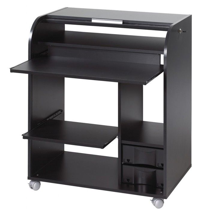 Bureau informatique - Zonk Pow - 79,2 cm - Noir - Compact - Avec ...