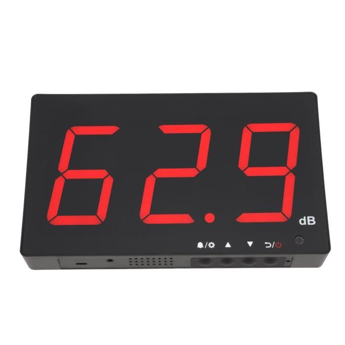 Sonomètre Portable WIYETY - Mesure Du Bruit 30-130 DB Avec Écran LCD - Parfait Pour Bureau, Chantier, Usine
