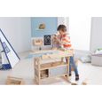 Etabli en bois avec caisse à outils - HOWA - 4900 - 32 pièces - Hauteur réglable - Pour enfants de 3 ans et plus-3