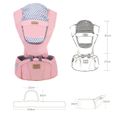 Front Premium Hipseat Porte-bébé Baby Carrier,Multifonctionnel, Ergonomique,100% Coton, Boucle Rotative à Papillon, 6 positions de-3