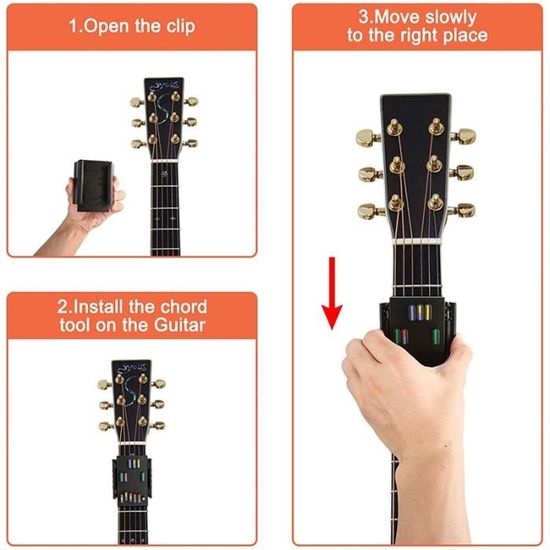 Dispositif De Pratique Auxiliaire De Guitare, Accord À Une Touche, Outil De  Pressage De Guitare Indolore - Instruments De Musique - Temu