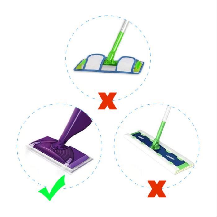 6 Vert Remplacement Lingettes Reutilisable pour Swiffer WetJet Spray Balais  Lavables en Microfibre pour le Nettoyage des Sols - Cdiscount Maison
