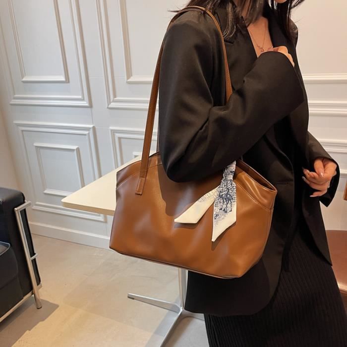 Sac Cabas Femmes Grand PU Cuir Sac de Cours Sac Ordinateur